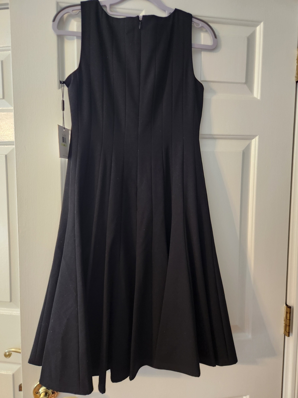 New Calvin Klein Little Black Dress Sleeveless A-Line Pleated Formal Work, 4P - Picture 4 of 5